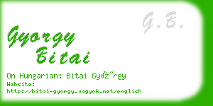 gyorgy bitai business card